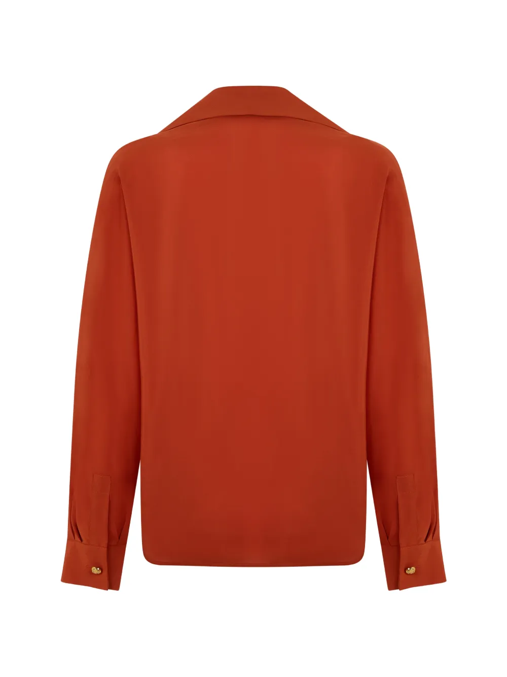 Max Mara Blouse met lange mouwen Oranje
