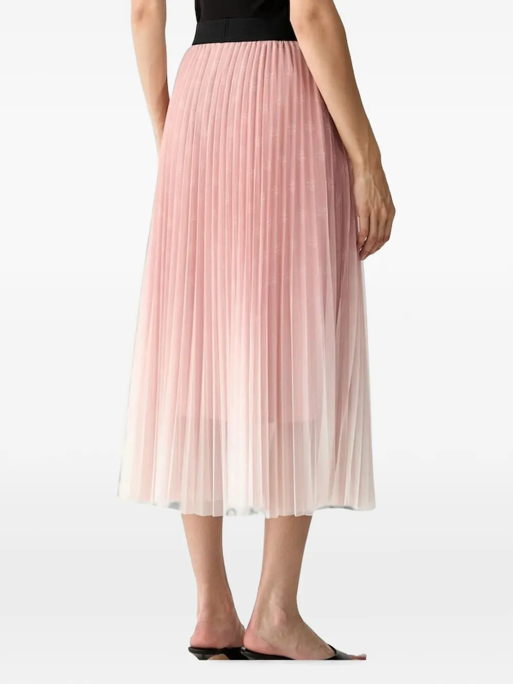 Karl Lagerfeld Mini-plooirok met mesh Roze