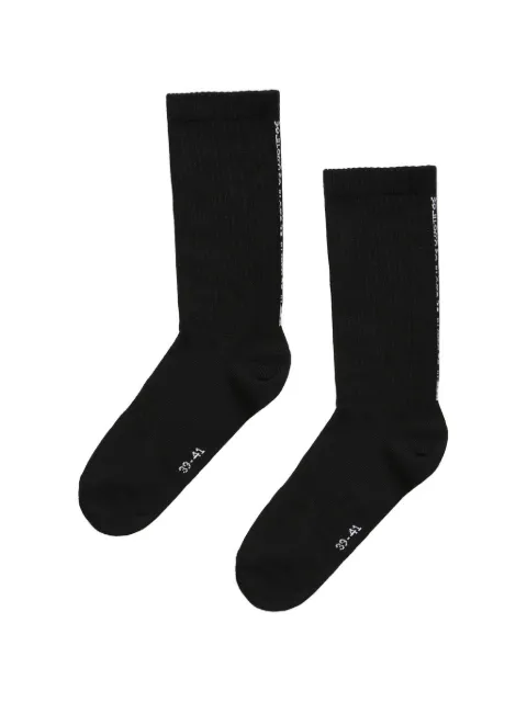 Wolford logo-print ribbed socks
