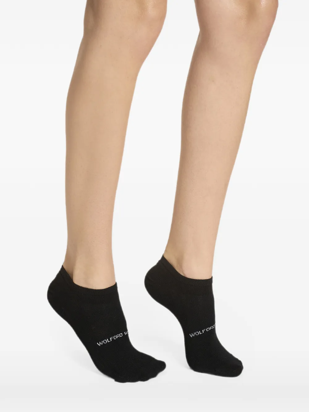 Wolford Soksneakers met logo Zwart