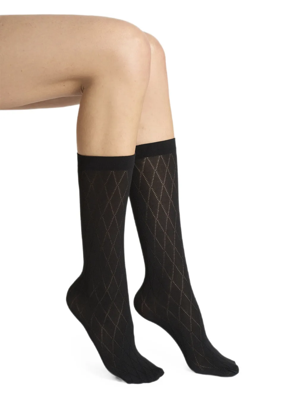 Wolford Sokken met diamant-jacquard Zwart