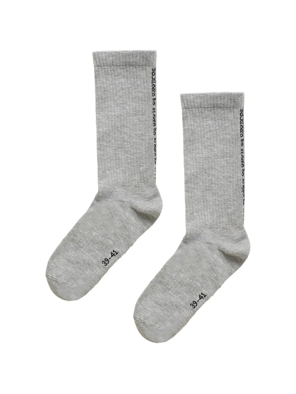 Wolford Ribgebreide sokken Grijs