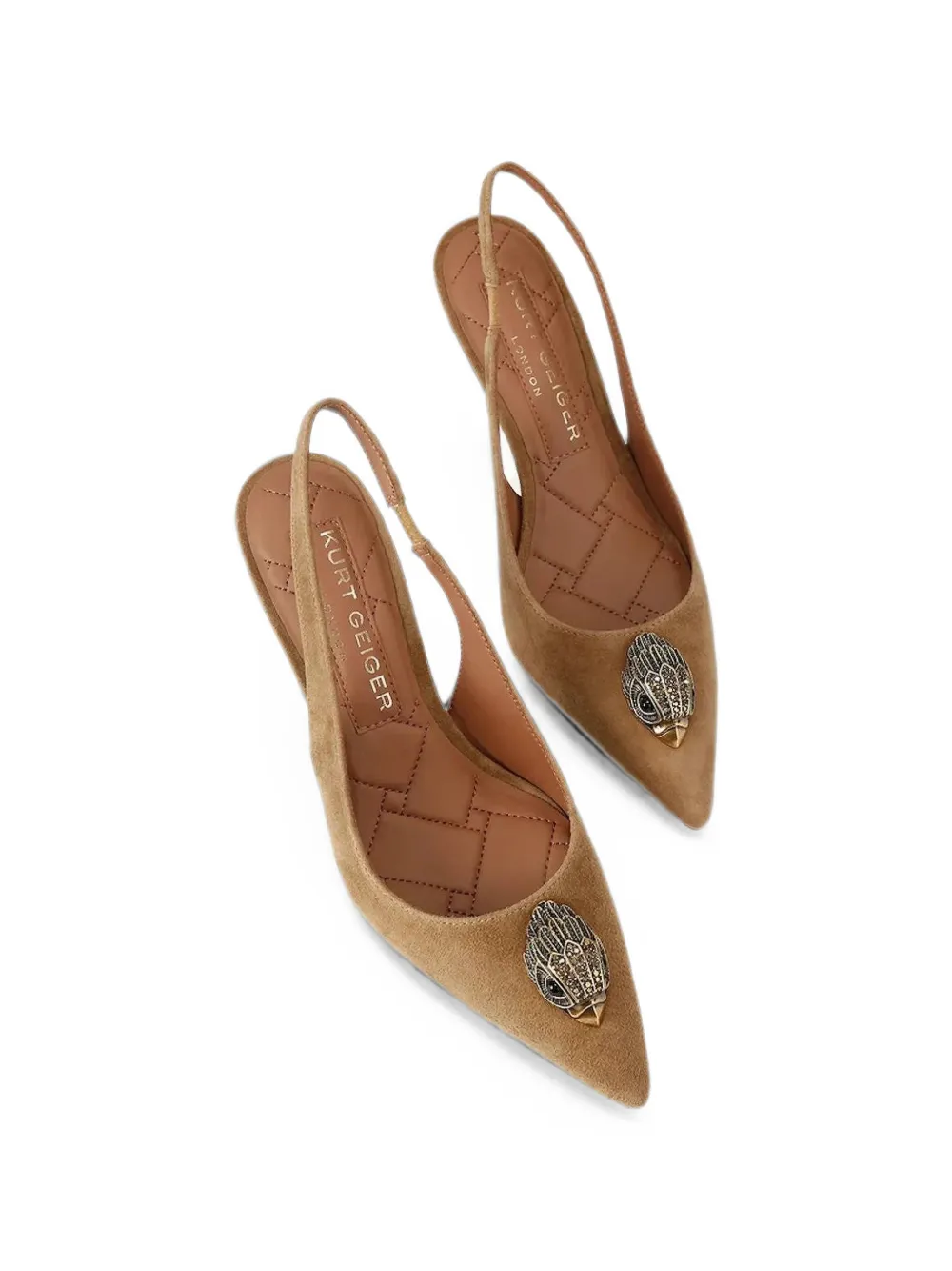 Kurt Geiger London Belgravia slingback pumps Beige