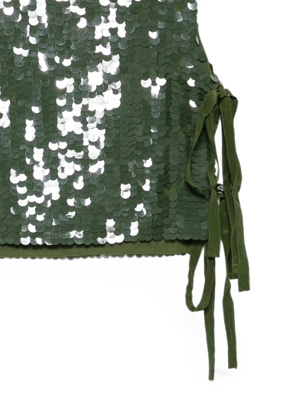 P.a.r.o.s.h Sequin-embellished Side-tie Top In Multi