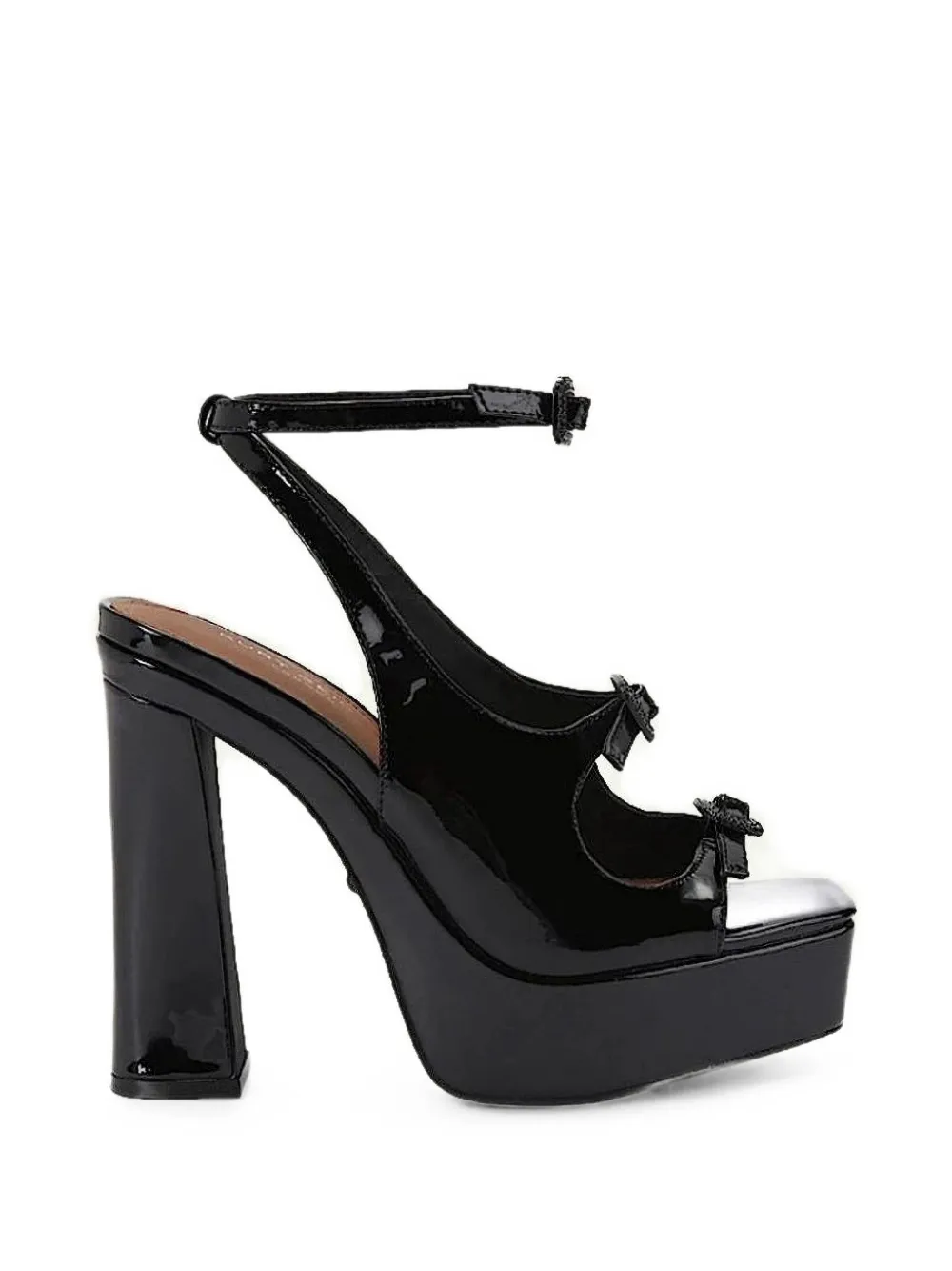 Kurt Geiger London 3-buckle platform heels Zwart