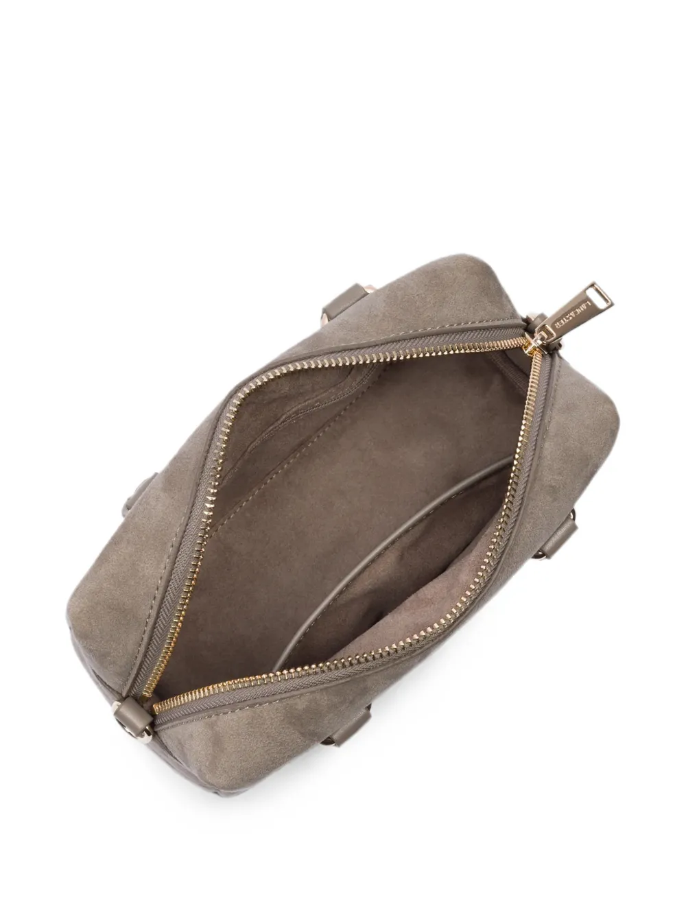 Lancaster Cube schoudertas met suède afwerking Beige