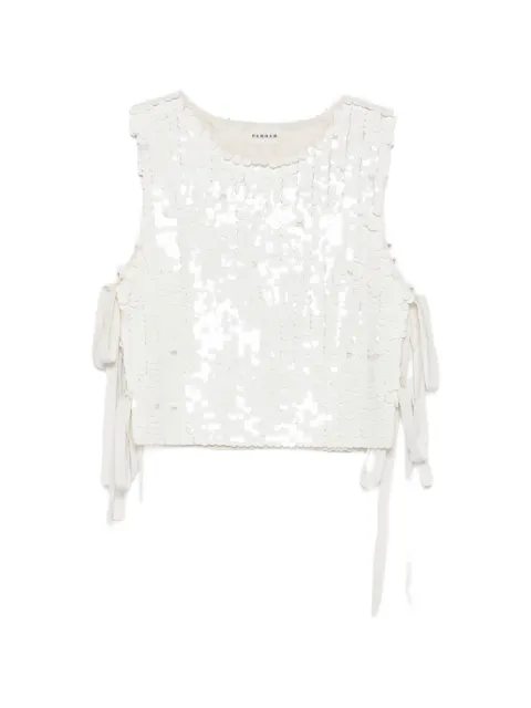 P.A.R.O.S.H. sequin-embellished side-tie top