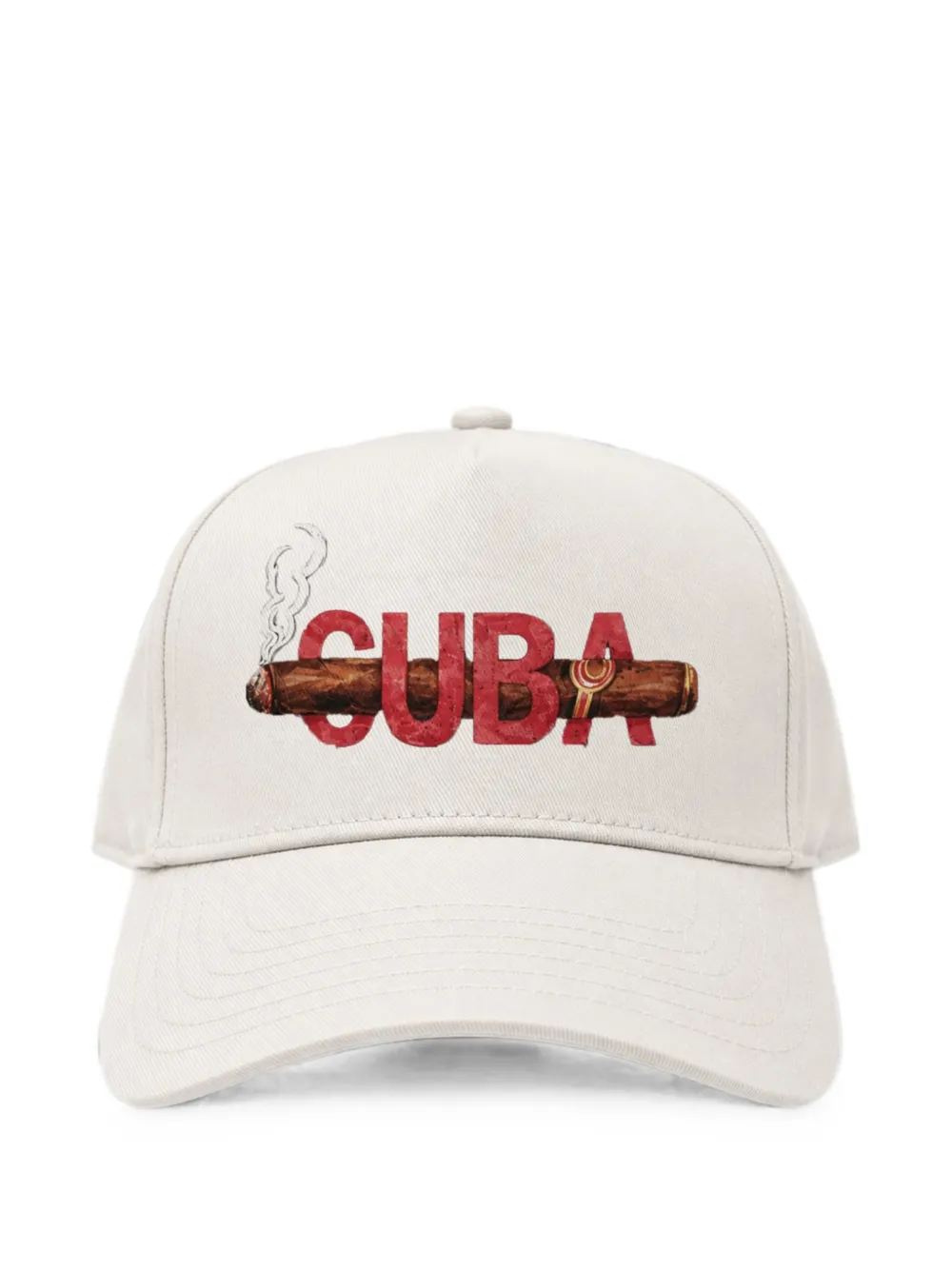 Melt Graphic-print Baseball Cap In White