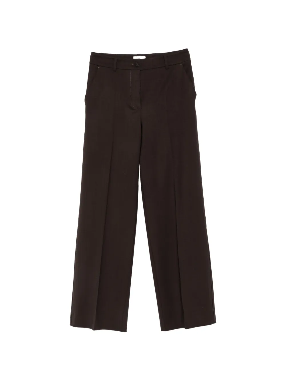P.A.R.O.S.H. pressed-crease trousers - Brown