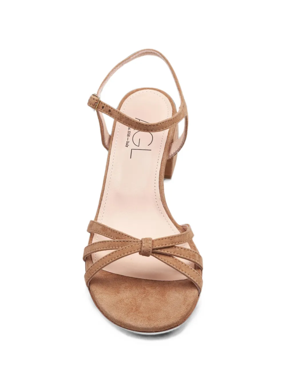 AGL Clio suede heeled sandals Bruin