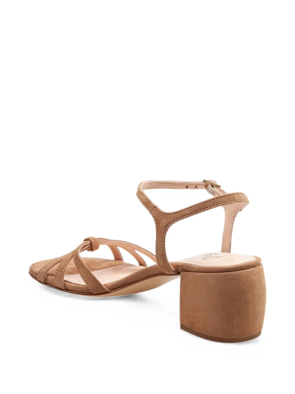AGL Clio suede heeled sandals Bruin