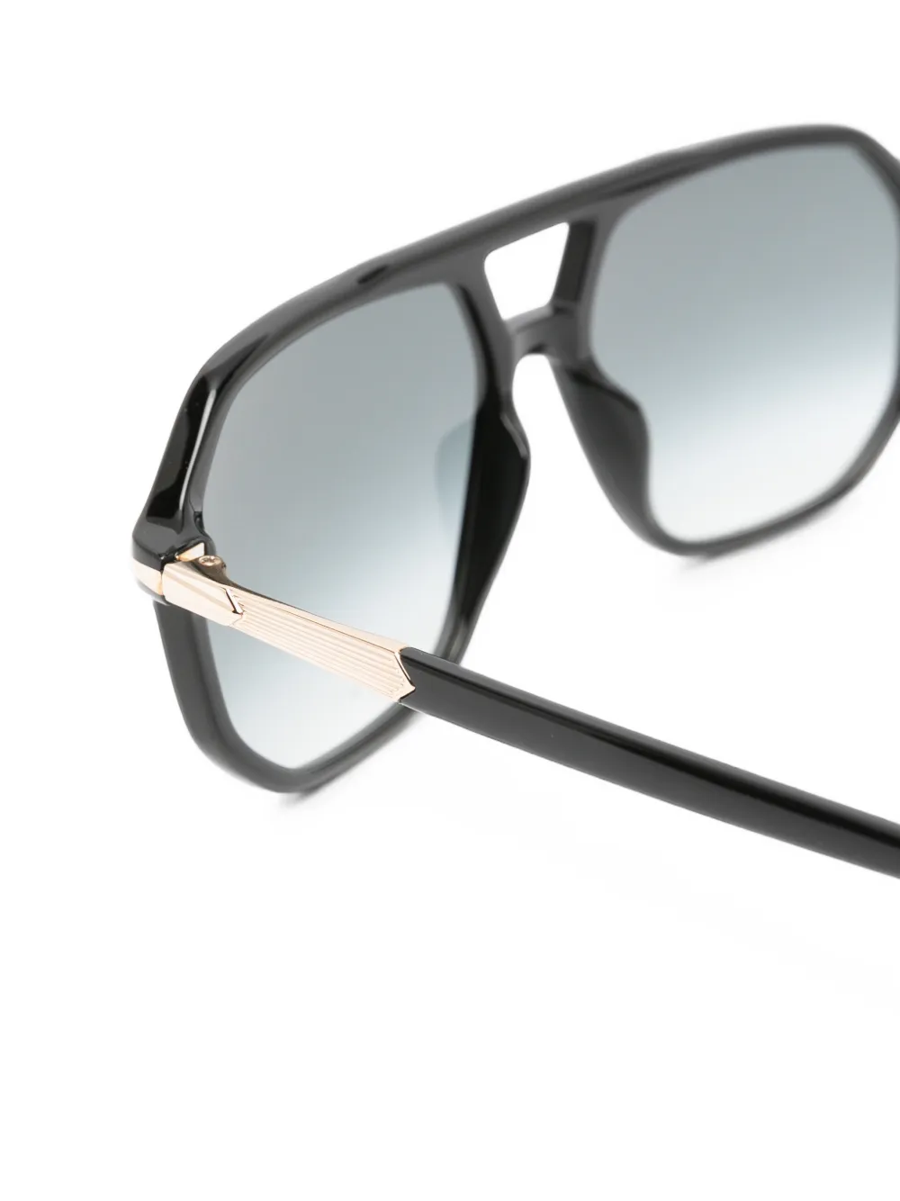 Eyewear by David Beckham Zonnebril met geometrisch montuur Zwart