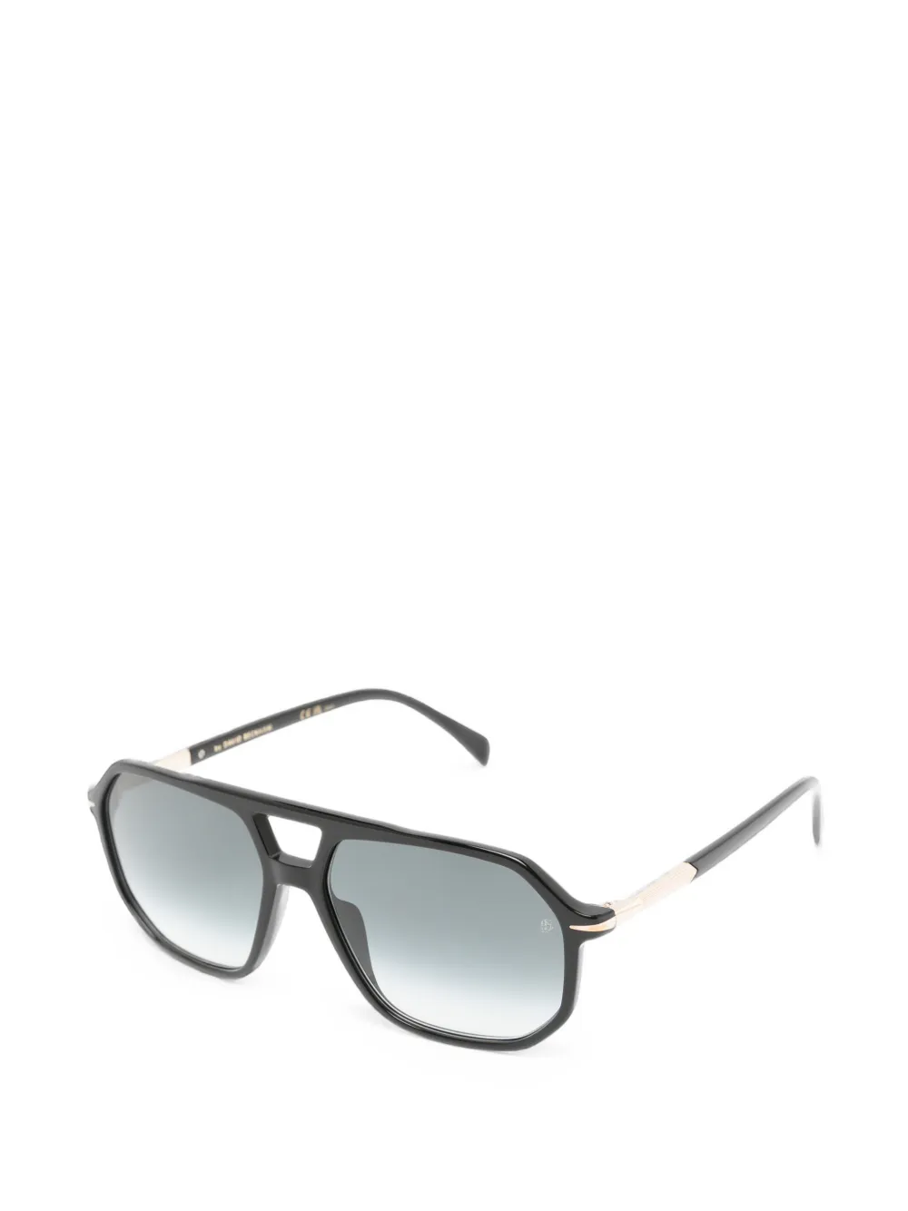 Eyewear by David Beckham Zonnebril met geometrisch montuur Zwart