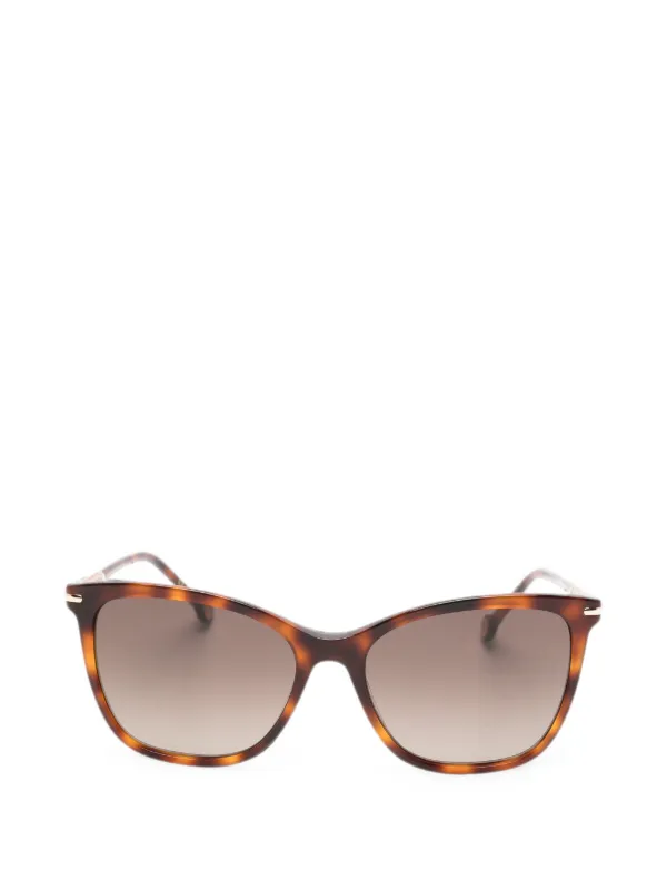 Carolina Herrera Tortoiseshell-effect Sunglasses in Brown