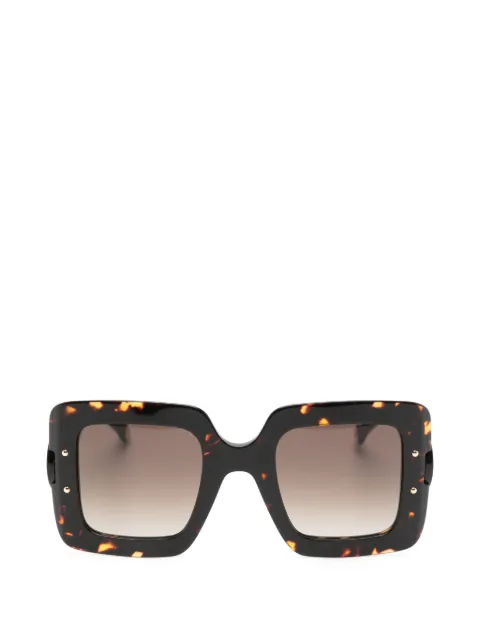 Carolina Herrera tortoiseshell-effect square-frame sunglasses