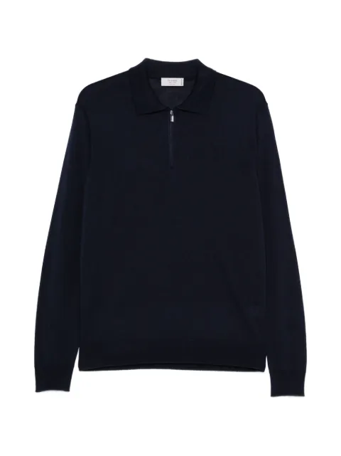 Ferrante quarter-zip knitted polo shirt