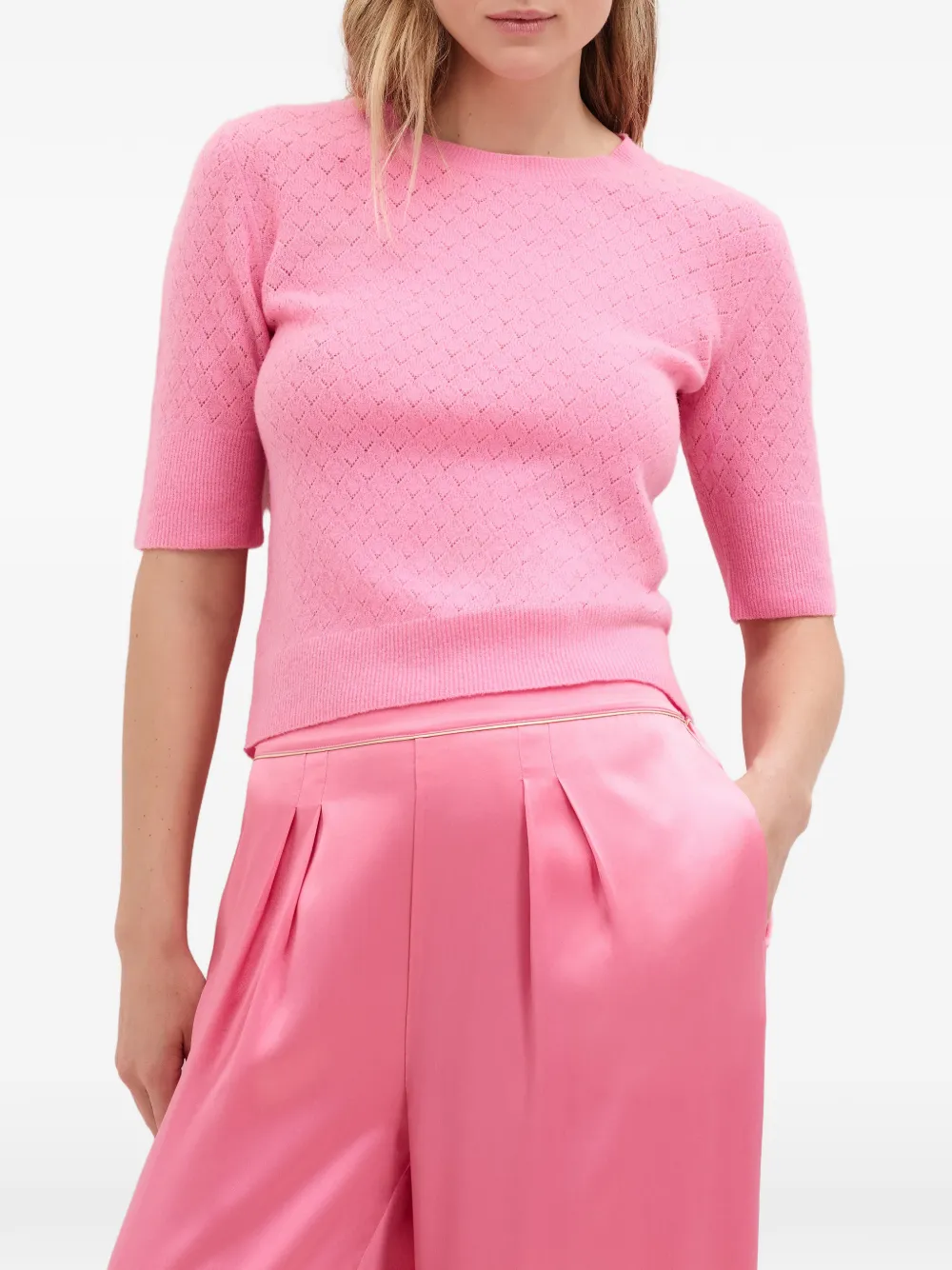 ERES Event pyjamabroek met plooien Roze