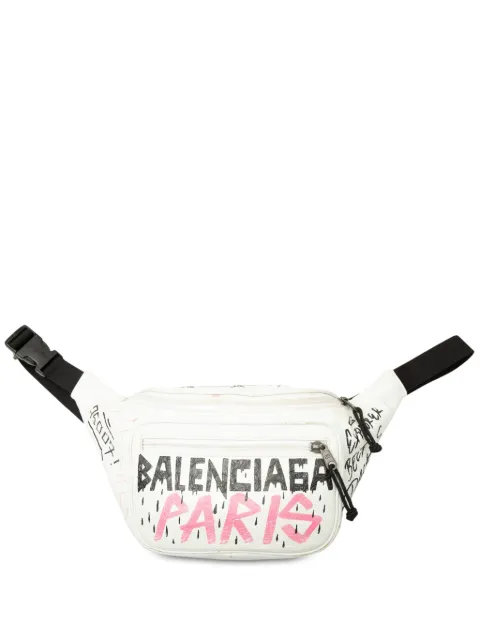 Balenciaga Pre-Owned 2019 Lambskin Graffiti Explorer belt bag