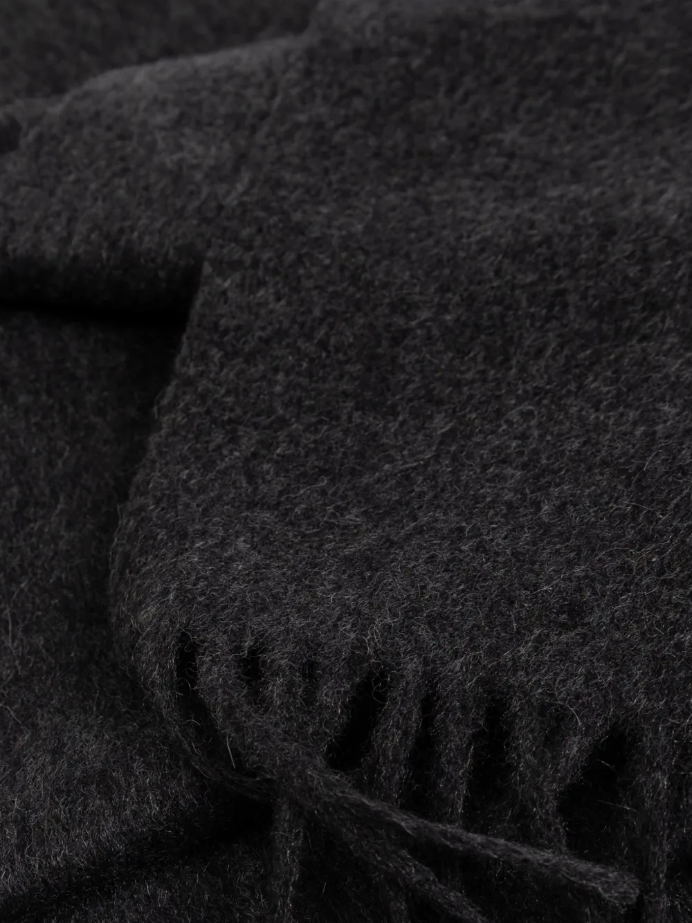 TOM FORD fringed cashmere scarf Zwart