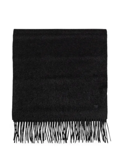 TOM FORD fringed cashmere scarf