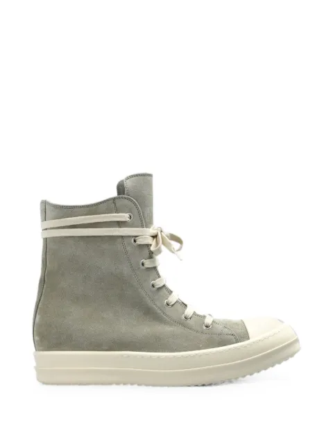 Rick Owens high-top suede sneakers