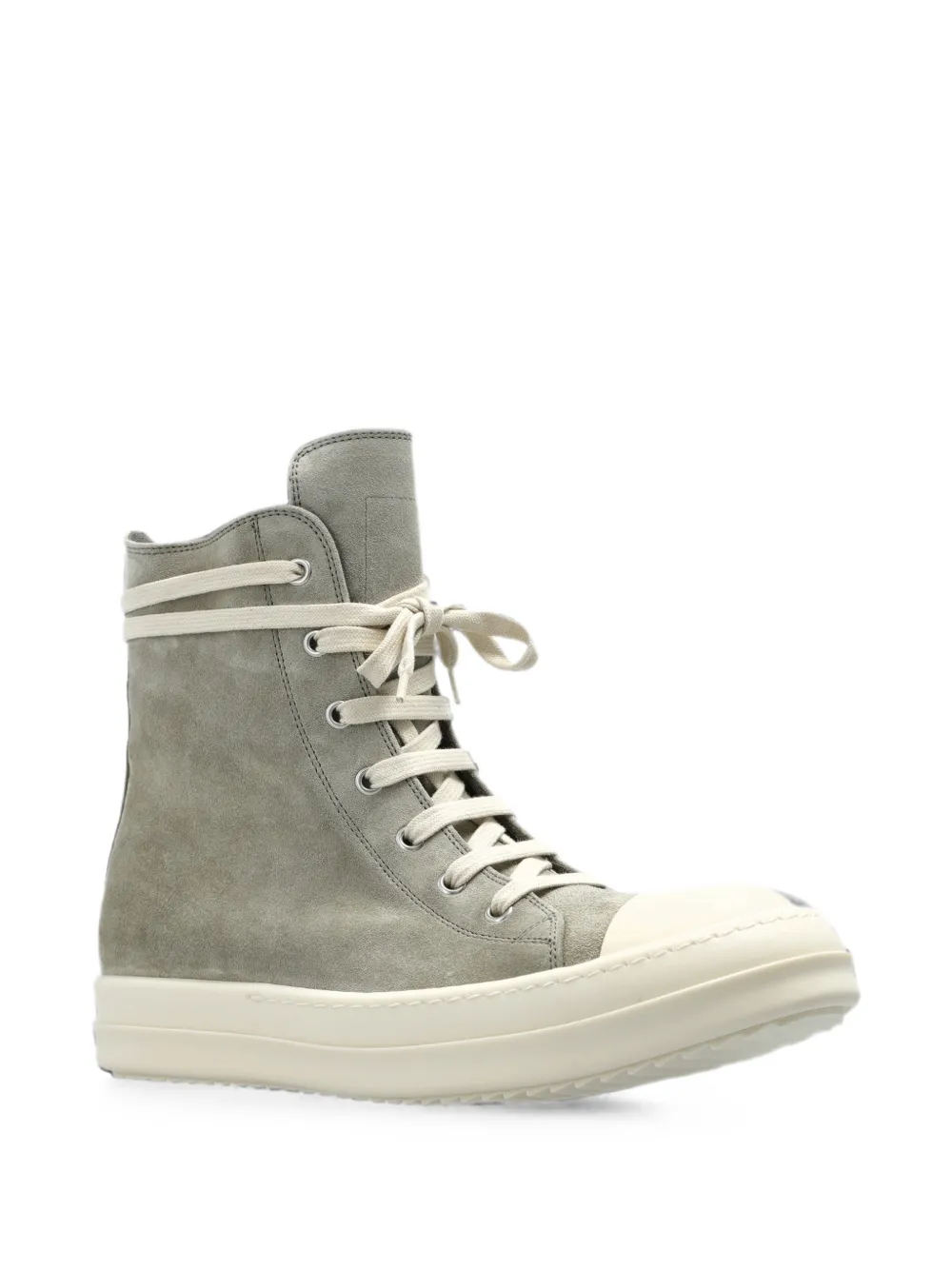 Rick Owens leather high-top sneakers Grijs