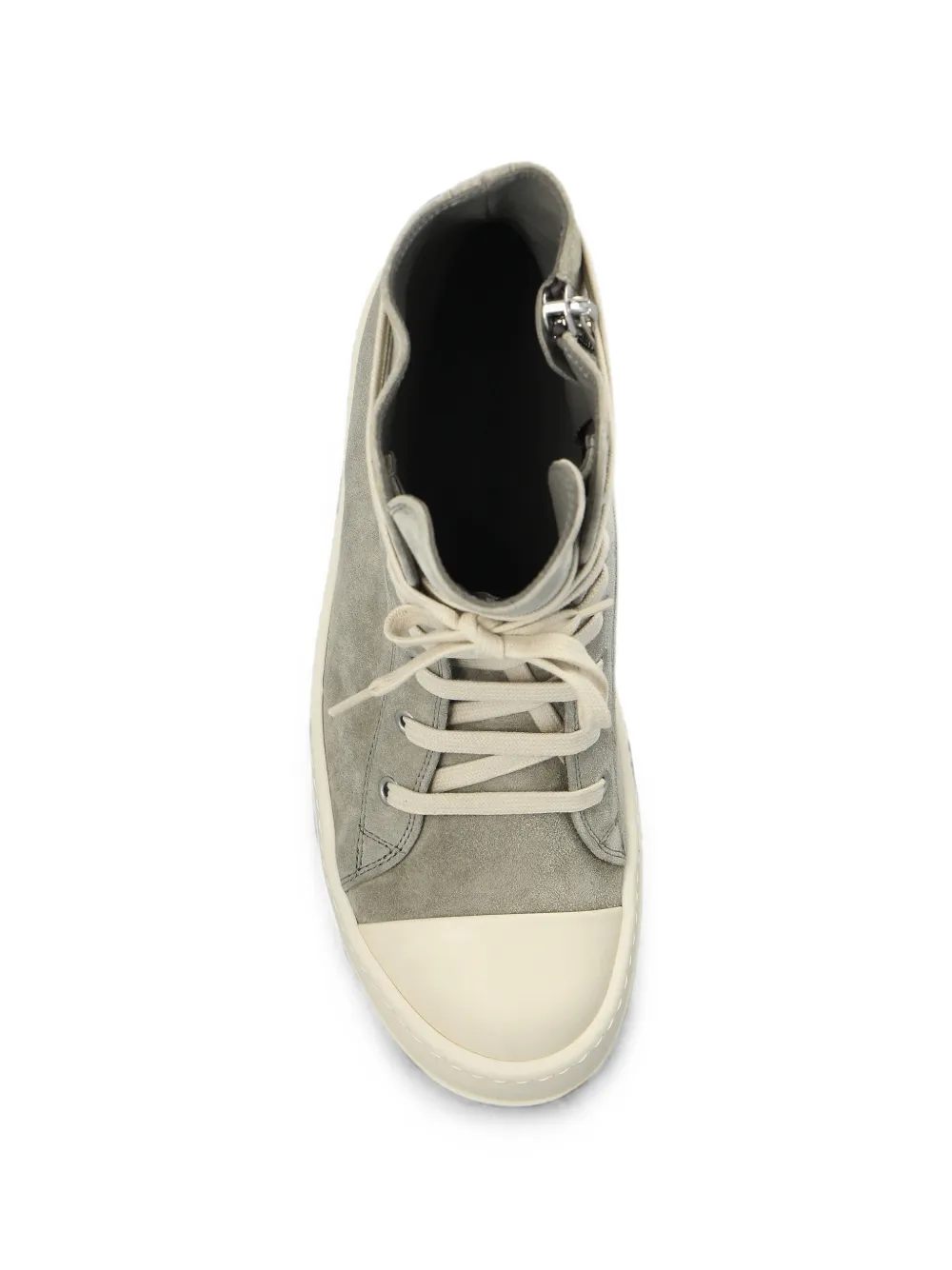 Rick Owens leather high-top sneakers Grijs
