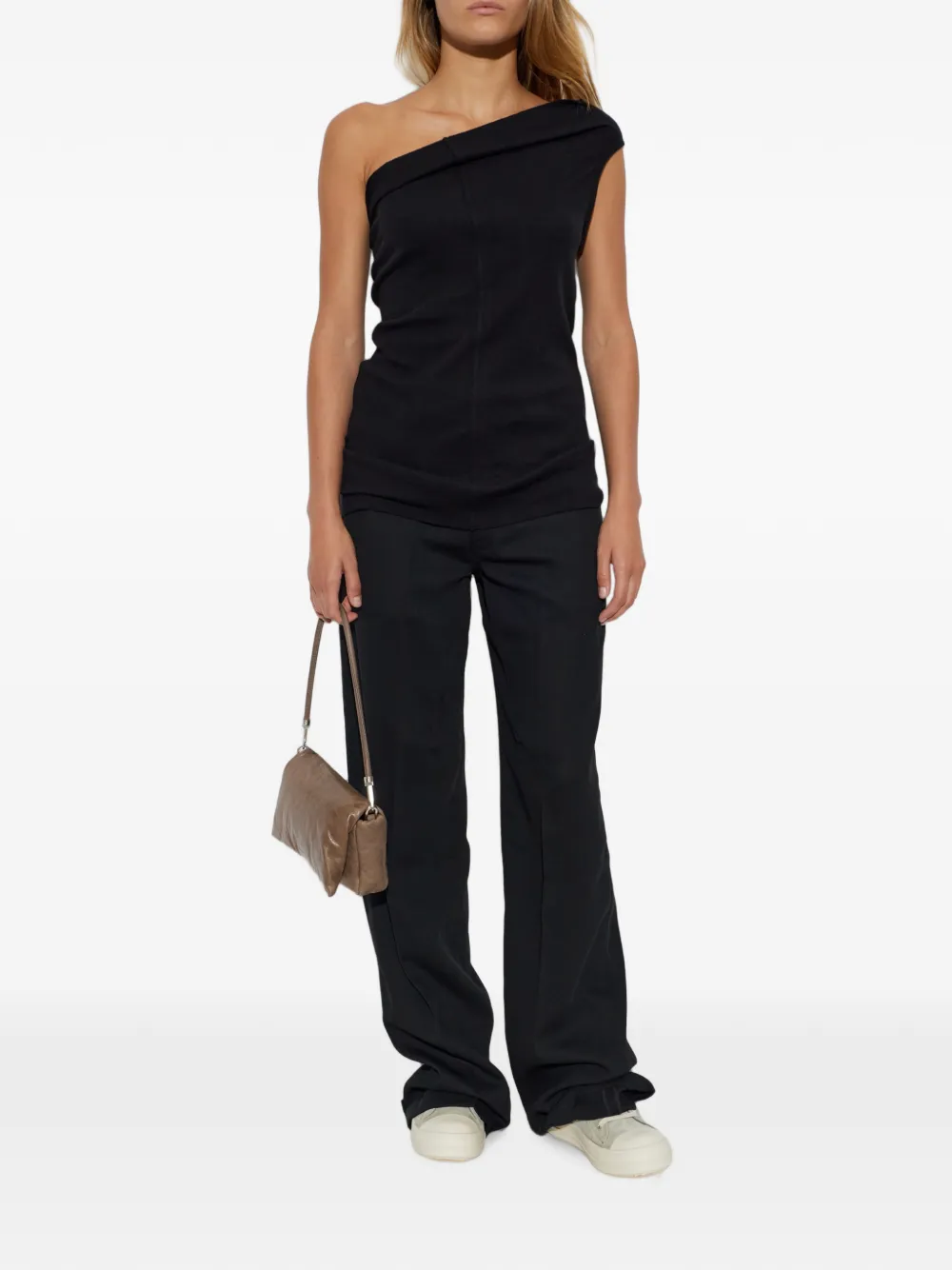 Rick Owens leather high-top sneakers Grijs