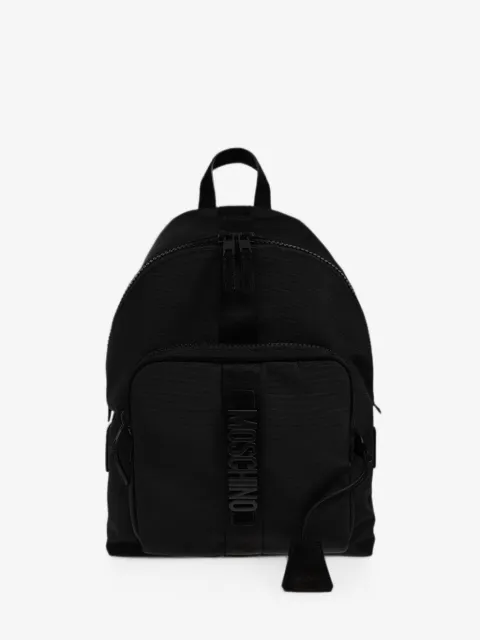 Moschino logo-lettering backpack