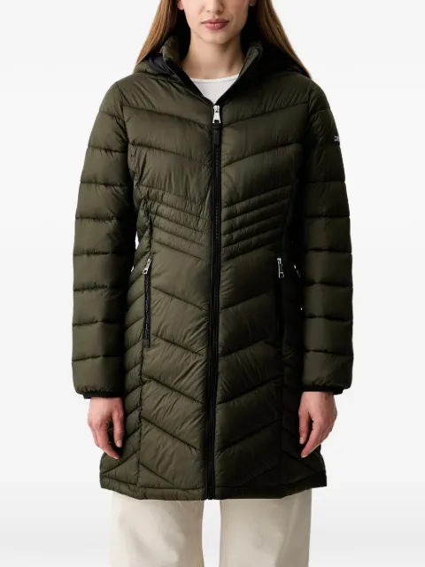 DKNY quilted hooded jacket