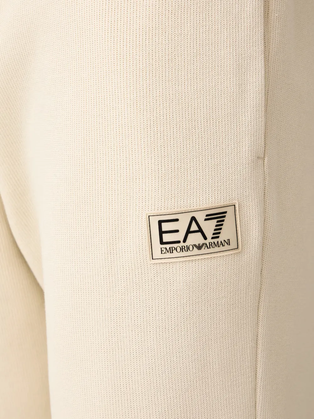 Ea7 Emporio Armani Trainingsbroek met logopatch Beige