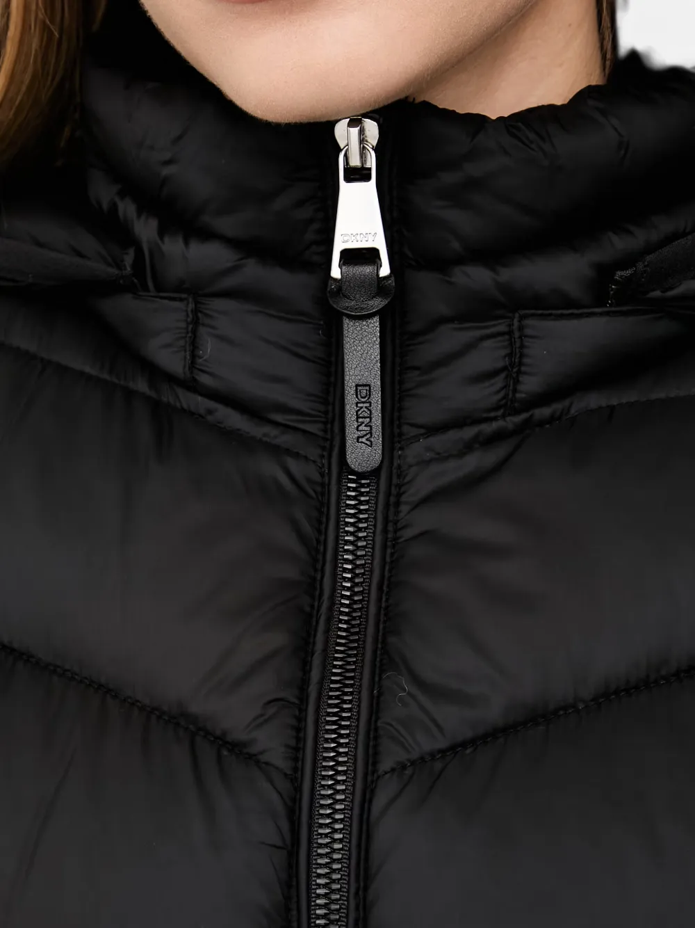DKNY Bodywarmer met capuchon Zwart