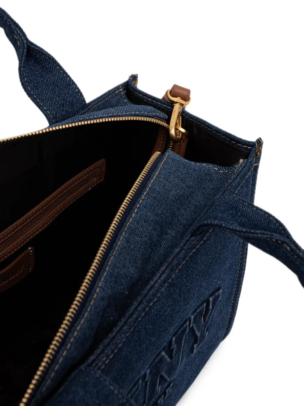 DKNY Shopper met logo-reliëf Blauw