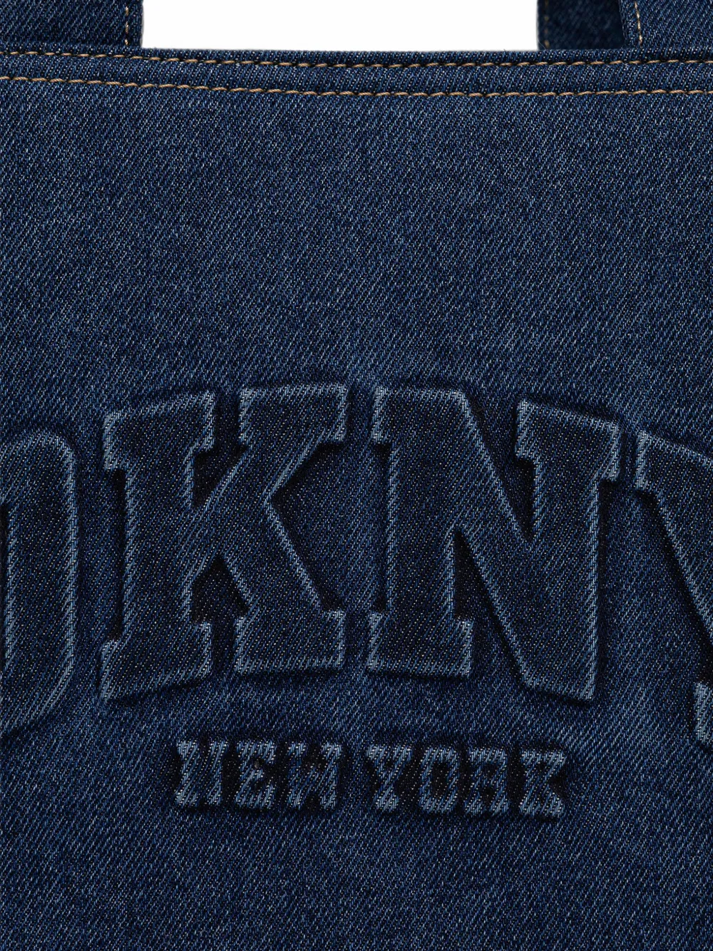 DKNY Shopper met logo-reliëf Blauw