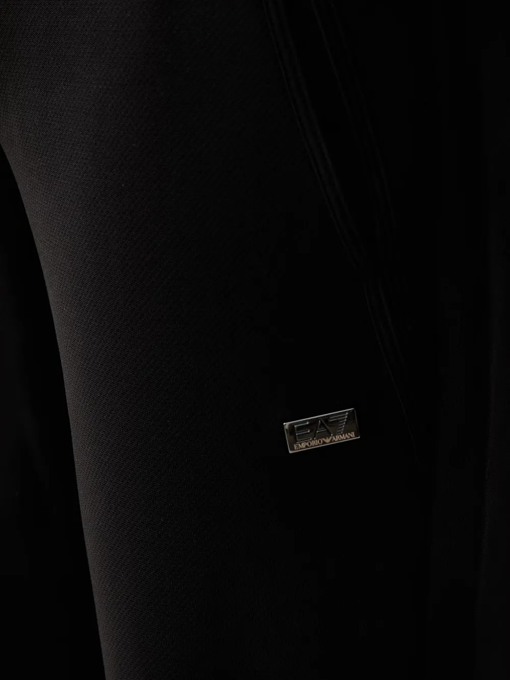 Ea7 Emporio Armani logo-plaque track pants Zwart