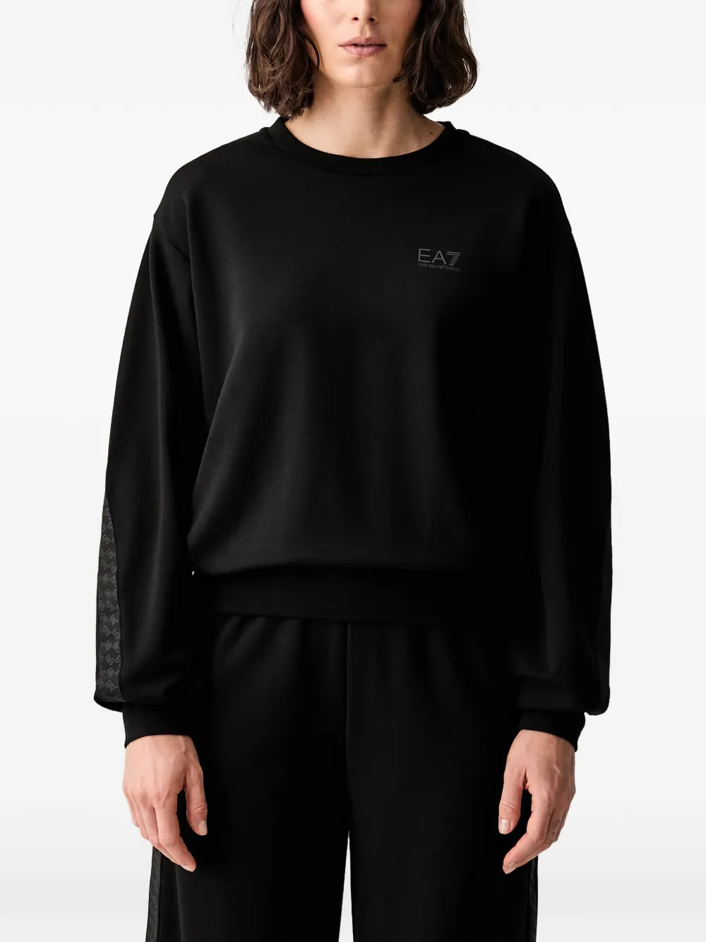 Ea7 Emporio Armani logo-print tracksuit - Nero