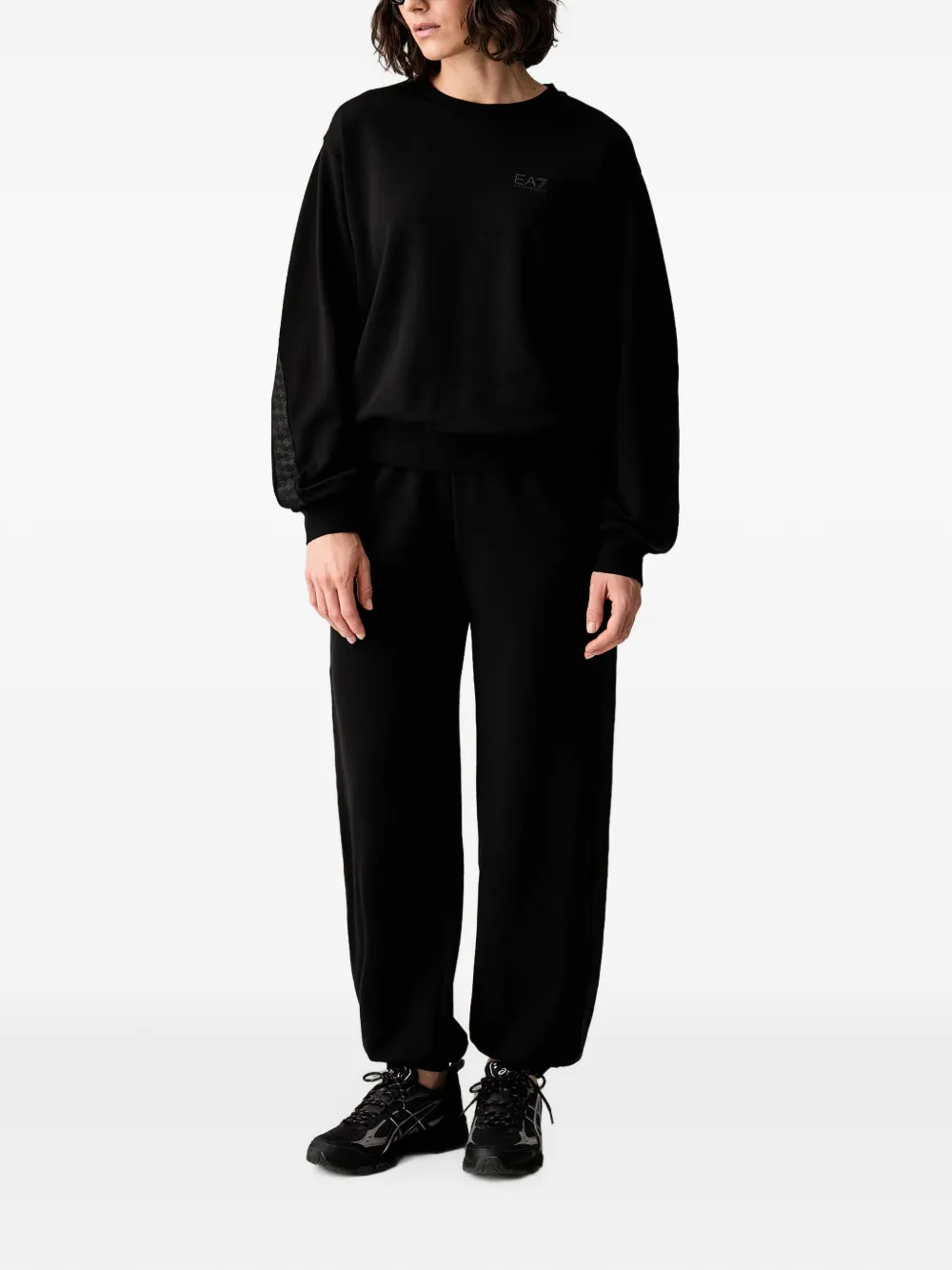 Ea7 Emporio Armani Trainingspak met logoprint Zwart