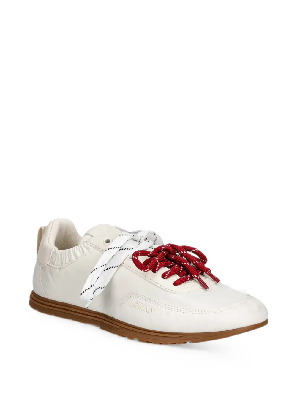 DKNY Arianna logo-embossed panelled sneakers Beige