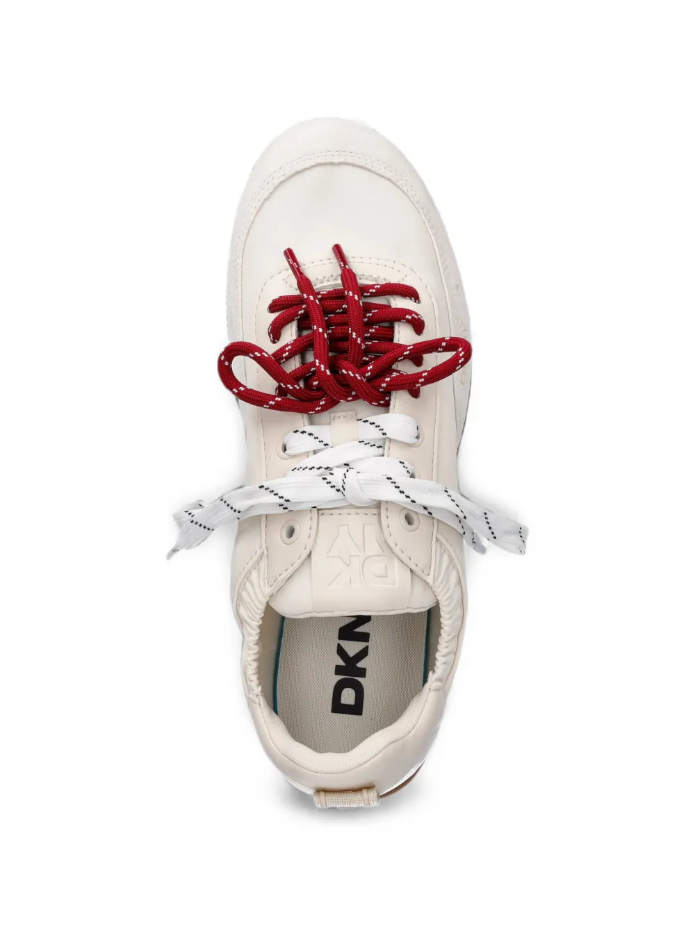 DKNY Arianna logo-embossed panelled sneakers Beige