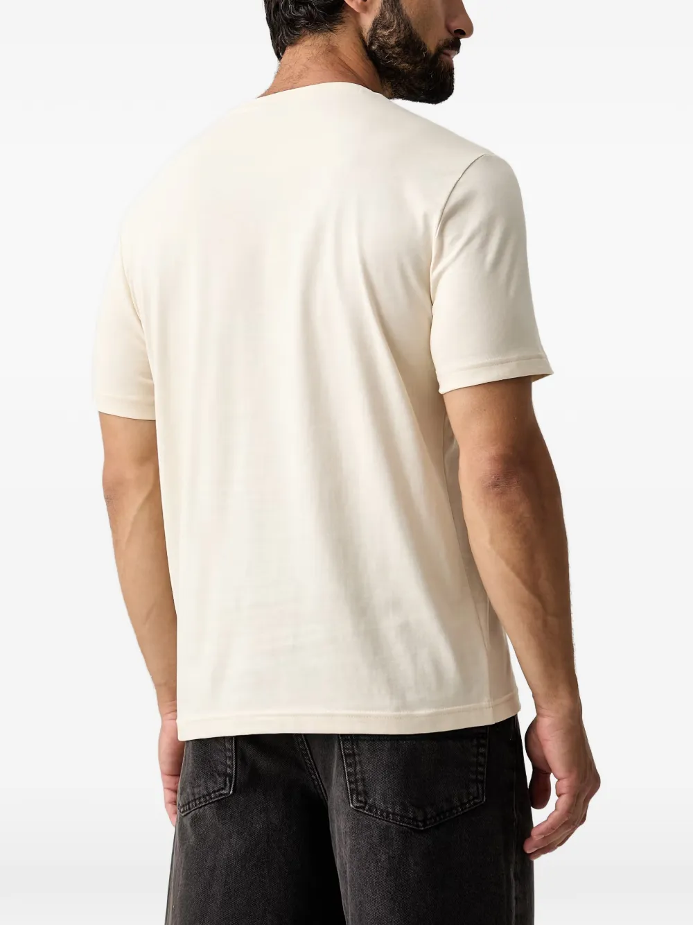 Ea7 Emporio Armani T-shirt met logopatch Wit