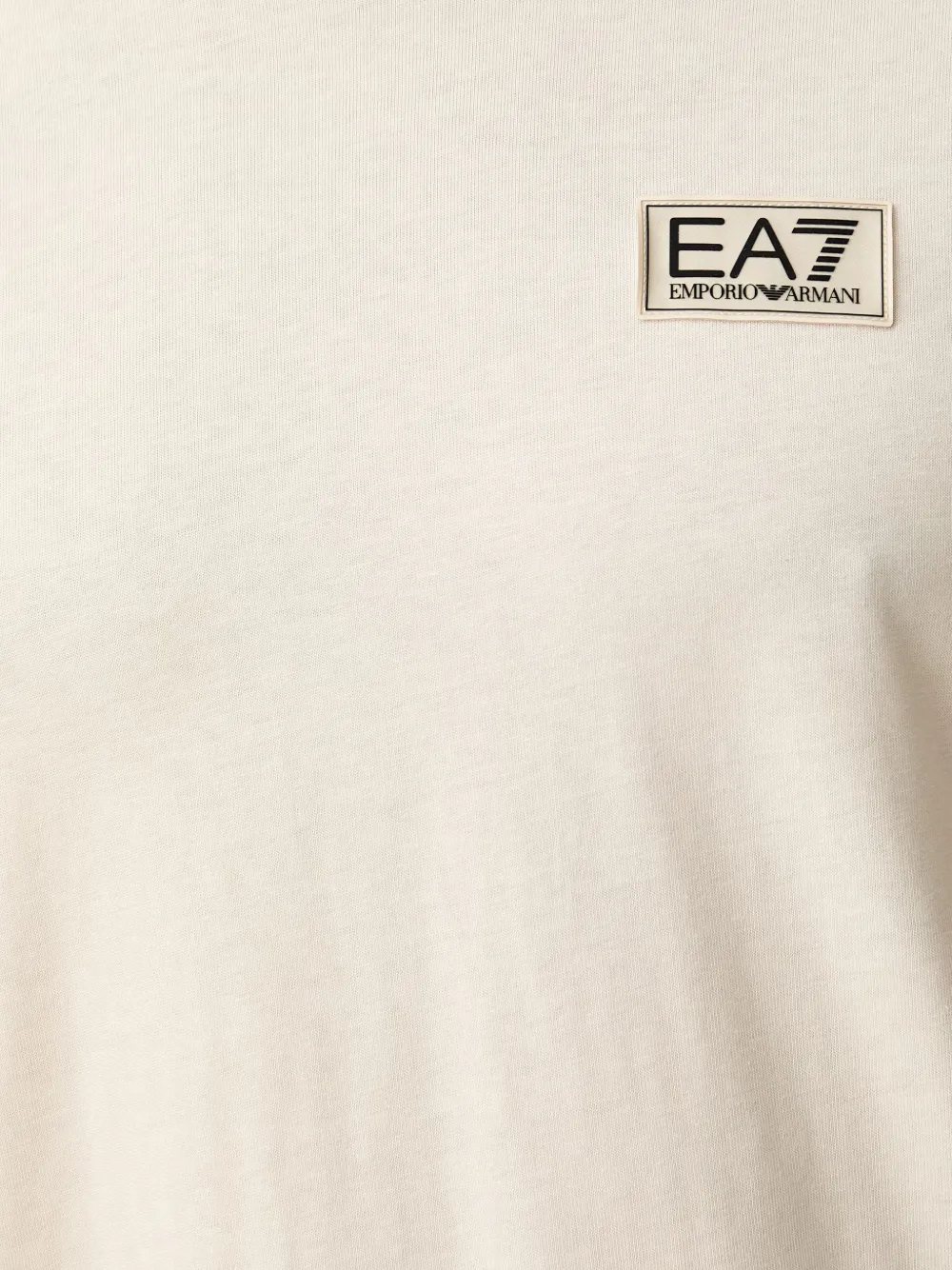 Ea7 Emporio Armani T-shirt met logopatch Wit
