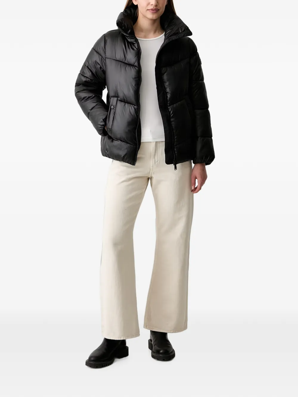 DKNY Gewatteerd donsjack Zwart
