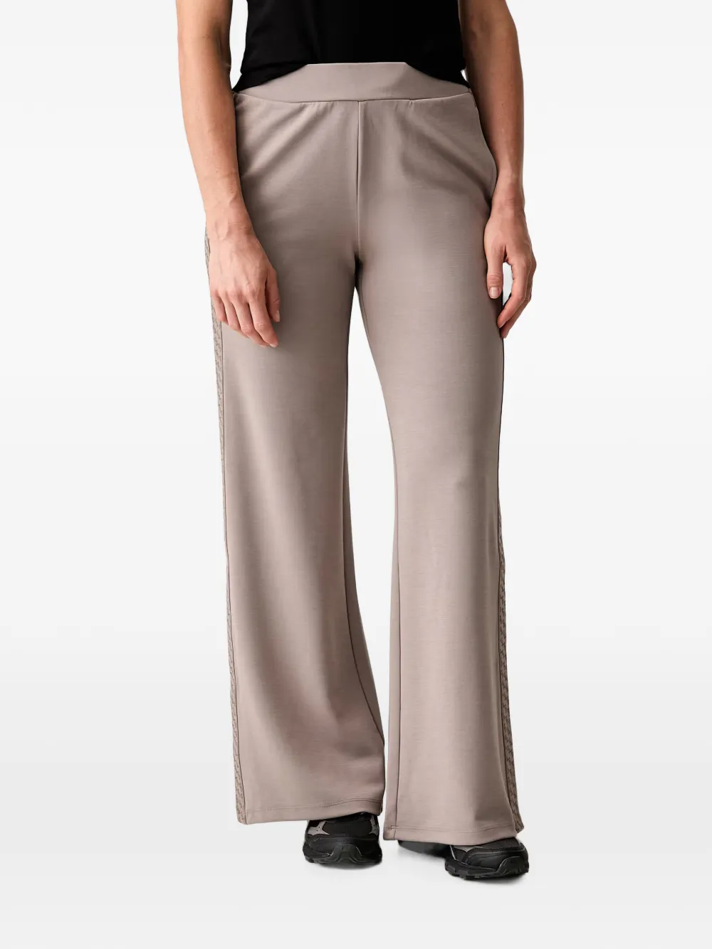 Ea7 Emporio Armani oversized logo series track pants - Marrone