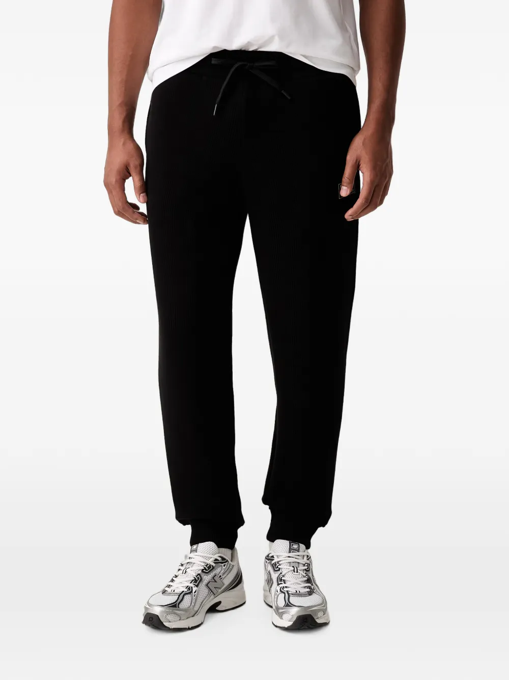 Ea7 Emporio Armani Trainingspak met logopatch Zwart