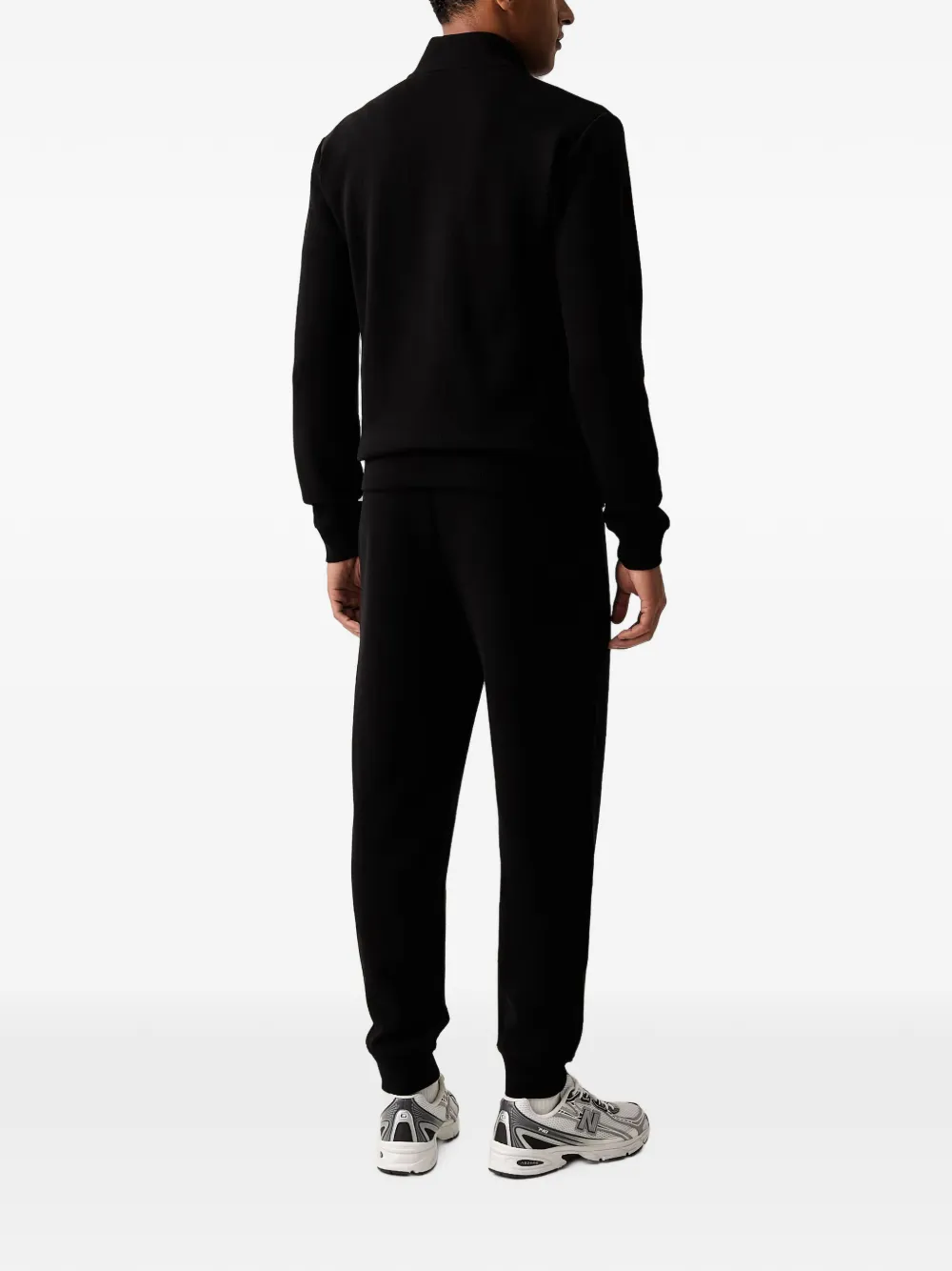 Ea7 Emporio Armani Trainingspak met logopatch Zwart