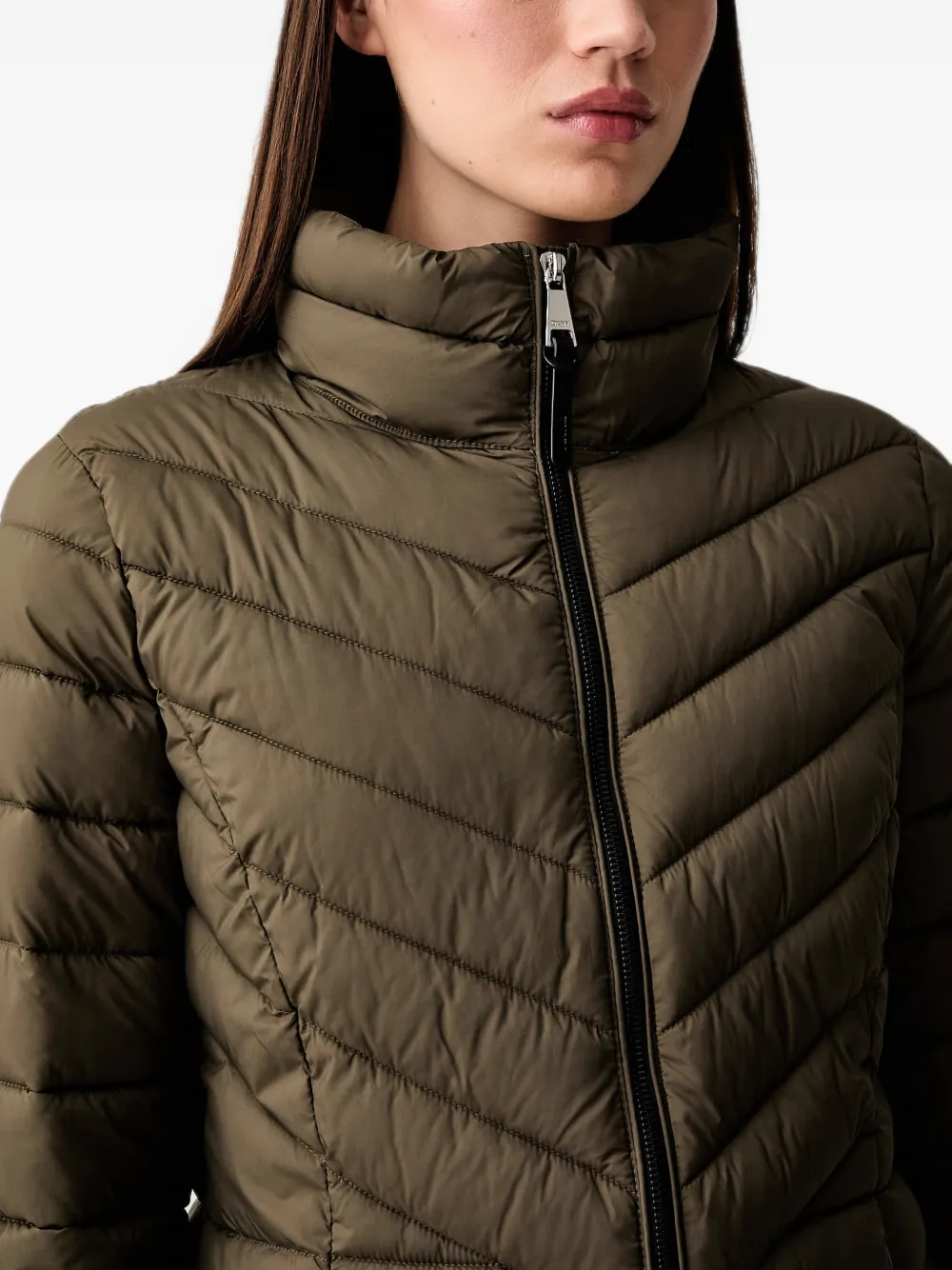DKNY Gewatteerd donsjack Groen