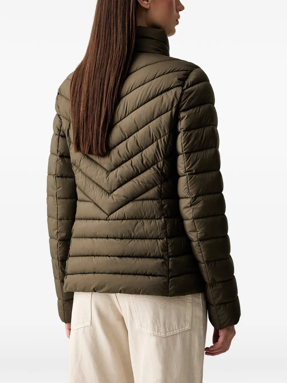 DKNY Gewatteerd donsjack Groen