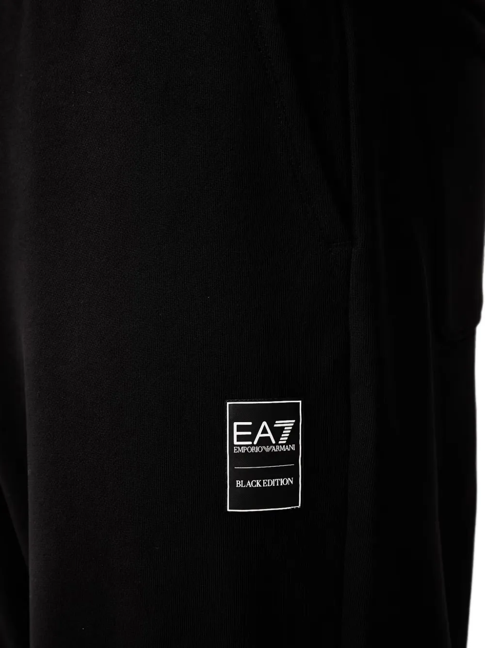Ea7 Emporio Armani logo-patch track pants Zwart