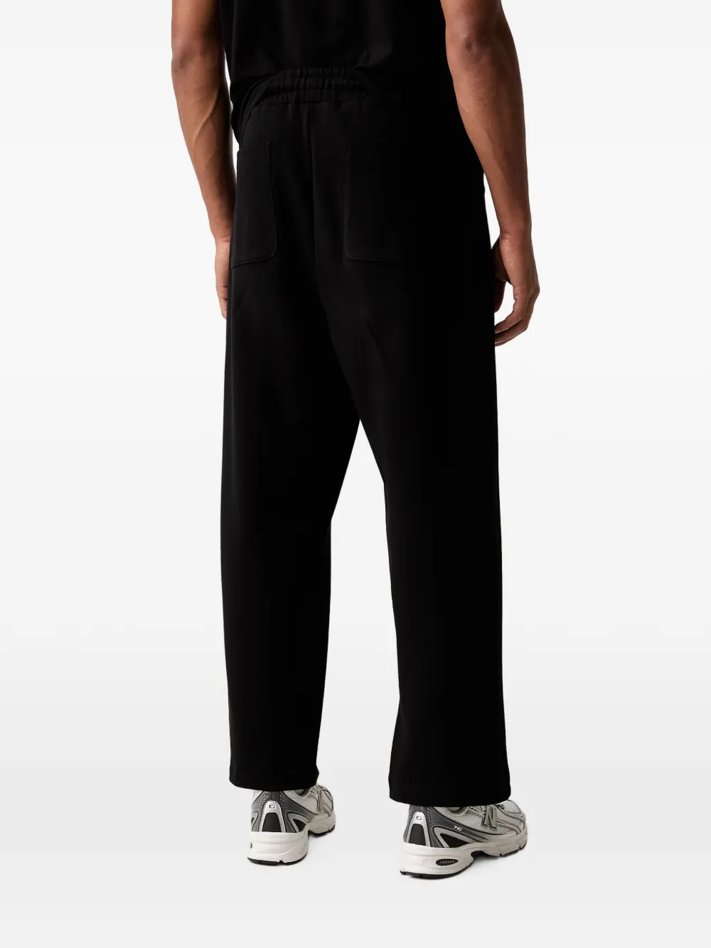 Ea7 Emporio Armani logo-patch track pants Zwart
