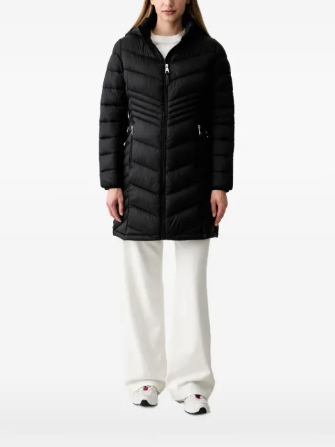 DKNY quilted hooded jacket